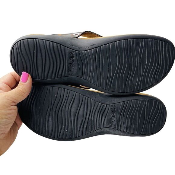 Vionic Bella II Tortoise Orthaheel Arch Support Comfort Sandals Flip Flops 8 - Picture 7 of 8
